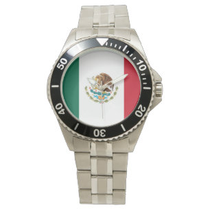 Montre Drapeau mexicain (inoxydable)