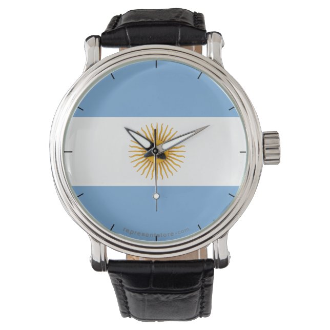 Montre Drapeau ordinaire de l'Argentine (devant)
