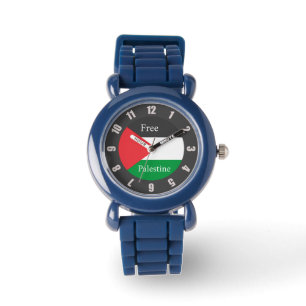 Montre Drapeau palestinien customisé Libérez la Palestine