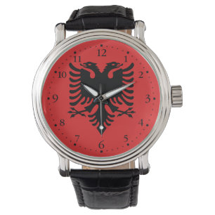 Montre Drapeau patriotique albanais