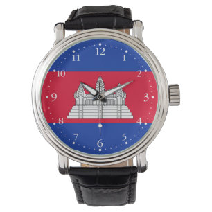 Montre Drapeau patriotique cambodgien