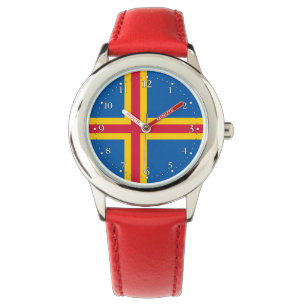 Montre Drapeau patriotique des îles Åland