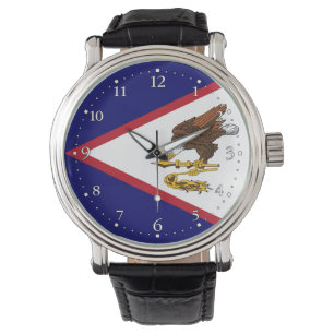 Montre drapeau patriotique des Samoa américaines