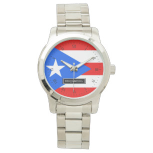 Montre Drapeau porto-ricain classique