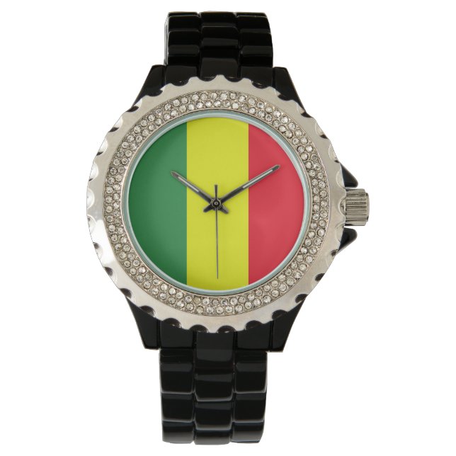 Montre drapeau reggae (devant)