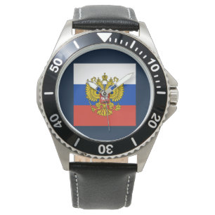 Montre Drapeau russe Aigle impérial Russie orthodoxe