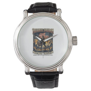 Montre Drapeau Rust Patriotique Survivant Apocalypse Zomb