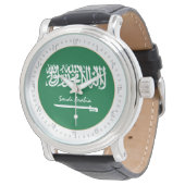 Montre Drapeau Saoudien & Arabie Saoudite mode / design b (Incliné)