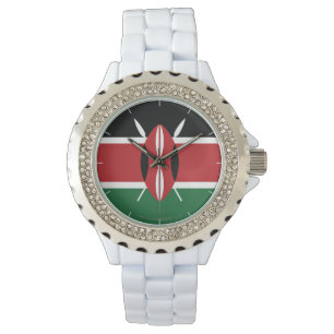 Montre Drapeau simple du Kenya