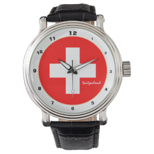 Montre Drapeau suisse et mode/design suisse