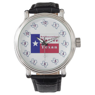 Montre Drapeau texan natif de 3e génération