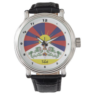 Montre Drapeau tibétain et mode/montre design au Tibet