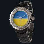 Montre Drapeau ukrainien<br><div class="desc">Un cadeau idéal pour tous ceux qui sont patriotes de leur pays !</div>