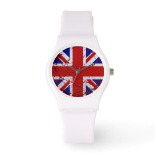 Montre Drapeau Union Jack vintage Peeling Paint