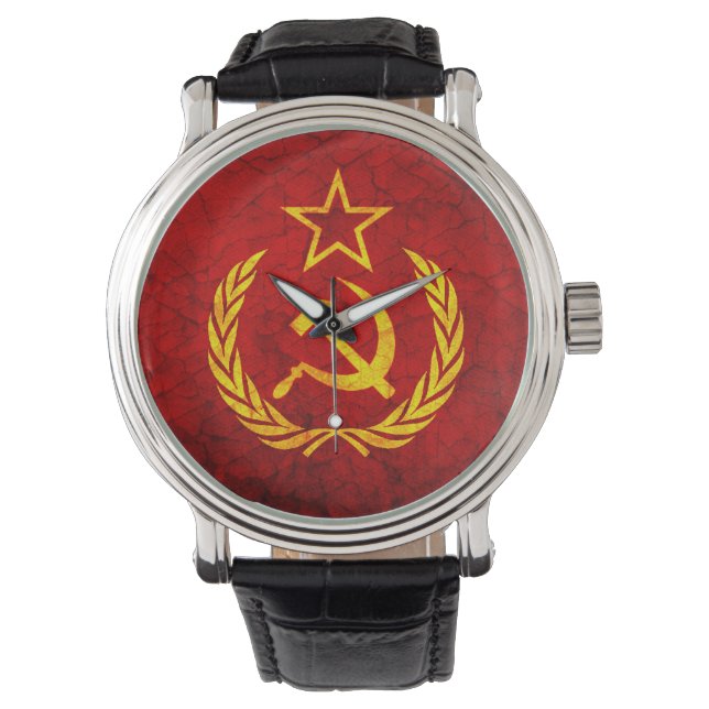 Montre Drapeau vintage CCCP (devant)