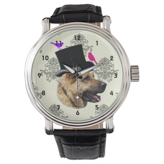 Montre Drôle chien berger allemand (devant)