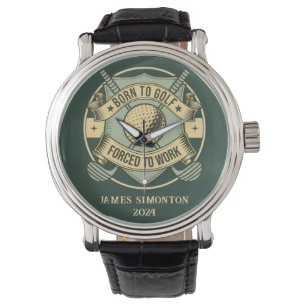 Montre Drôle Humour Golf Devis Personnalisé Vintage Perso
