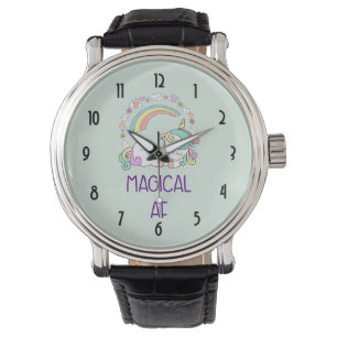 Montre Drôle - Magique AF. Unicorne, Arc en Ciel et Cutes