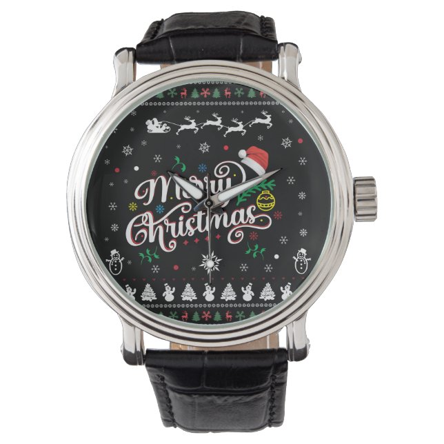 Montre Drôle Mauvais Joyeux Noël (devant)