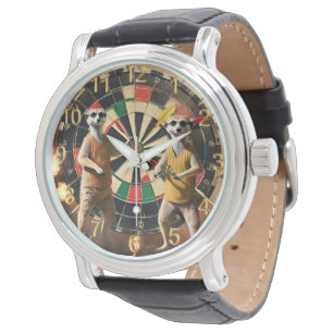Montre Drôle Meerkat Darts Superstars,