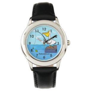Montre Drôle pélican de pêche