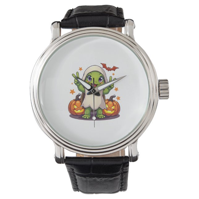 Montre Drôle Turtle Ghost Citrouille Boo Halloween Kids M (devant)