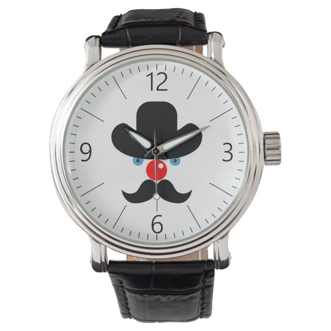 Montre Drôle visage clown (devant)