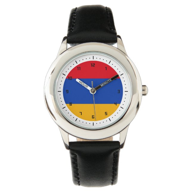 Montre du drapeau arménien (devant)