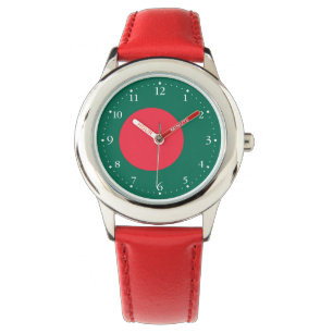 Montre du drapeau patriotique bangladais