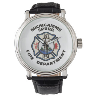 Montre du logo du service d'incendie Michigamme