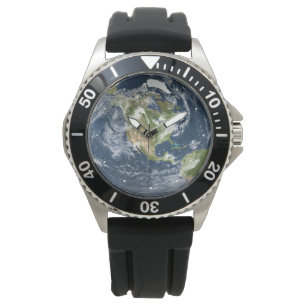 Montre du monde de la terre de planète