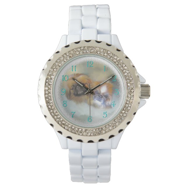 Montre Duo de Pékinois (devant)