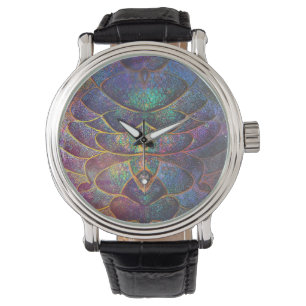 Montre Échelles de dragon abstraites fantaisistes Art fra