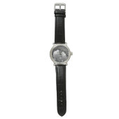 Montre Éclaboussure de couleur de pingouin (Plat)