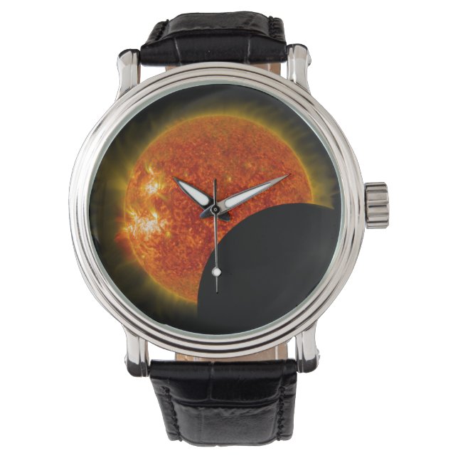 Montre Éclipse solaire en cours (devant)