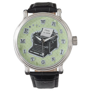 Montre Écriture de la machine à écrire pour les écrivains