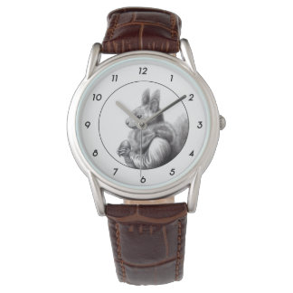 Montre Écureuil rouge avec écureuil gris (neige) M3