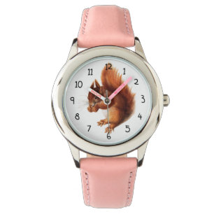 Montre Écureuil rouge vintage mignon