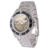 Montre Edinburgh Castle Sepia Photograph (Incliné)