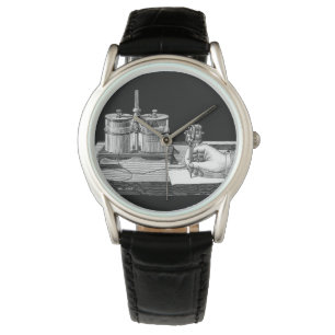 Montre Edison Edison, écrivain antique Steampunk