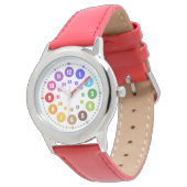 Montre éducative en bracelet pour enfants, cadeau  (Incliné)