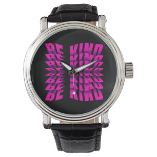 MONTRE EFFET DE TEXTE SOIS GENTIL TYPOGRAPHIE ROSE
