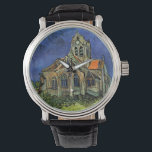 Montre Eglise à Auvers-sur-Oise par Vincent van Gogh<br><div class="desc">L'église d'Auvers par Vincent van Gogh est une peinture architecturale de post impressionnisme d'art vintage. Vue extérieure d'une église aux vitraux et personnage se dirigeant vers la Chapelle par un chemin pavé. À propos de l'artiste : Vincent Willem van Gogh (1853-1890) fut l'un des peintres Post impressionnistes les plus célèbres...</div>