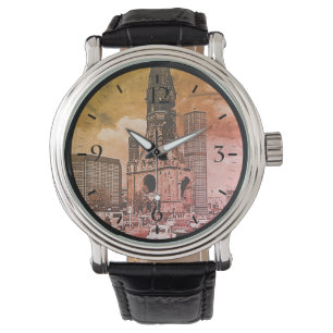 Montre Église vintage du Souvenir de Berlin-Kaiser-Wilhel