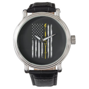 Montre Electricien US Drapeau Outils pour Electriciens