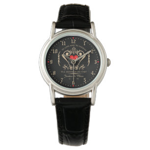 Montre électronique de la mariée à aimer et à chér