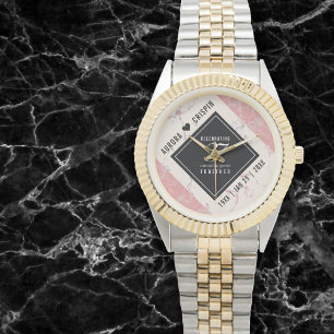 Montre Élégant 37e anniversaire du Mariage Alabaster