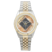 Montre Élégant 49ème anniversaire de Mariage de cuivre (devant)