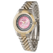 Montre Élégant 52ème anniversaire de Mariage de rubis éto (Incliné)