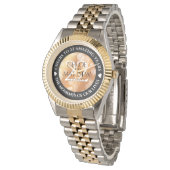 Montre Élégant 7e 22e 49e anniversaire de Mariage de cuiv (Incliné)